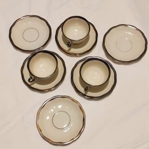 Koenigszelt Teacup and Saucer Set  - 9 pieces
